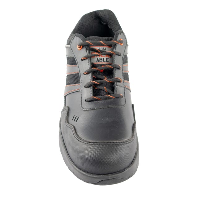 Unbreakable Unbreakable Men's Stream Leather Composite Toecap Slip Resistant Safety Trainers in Black - 3