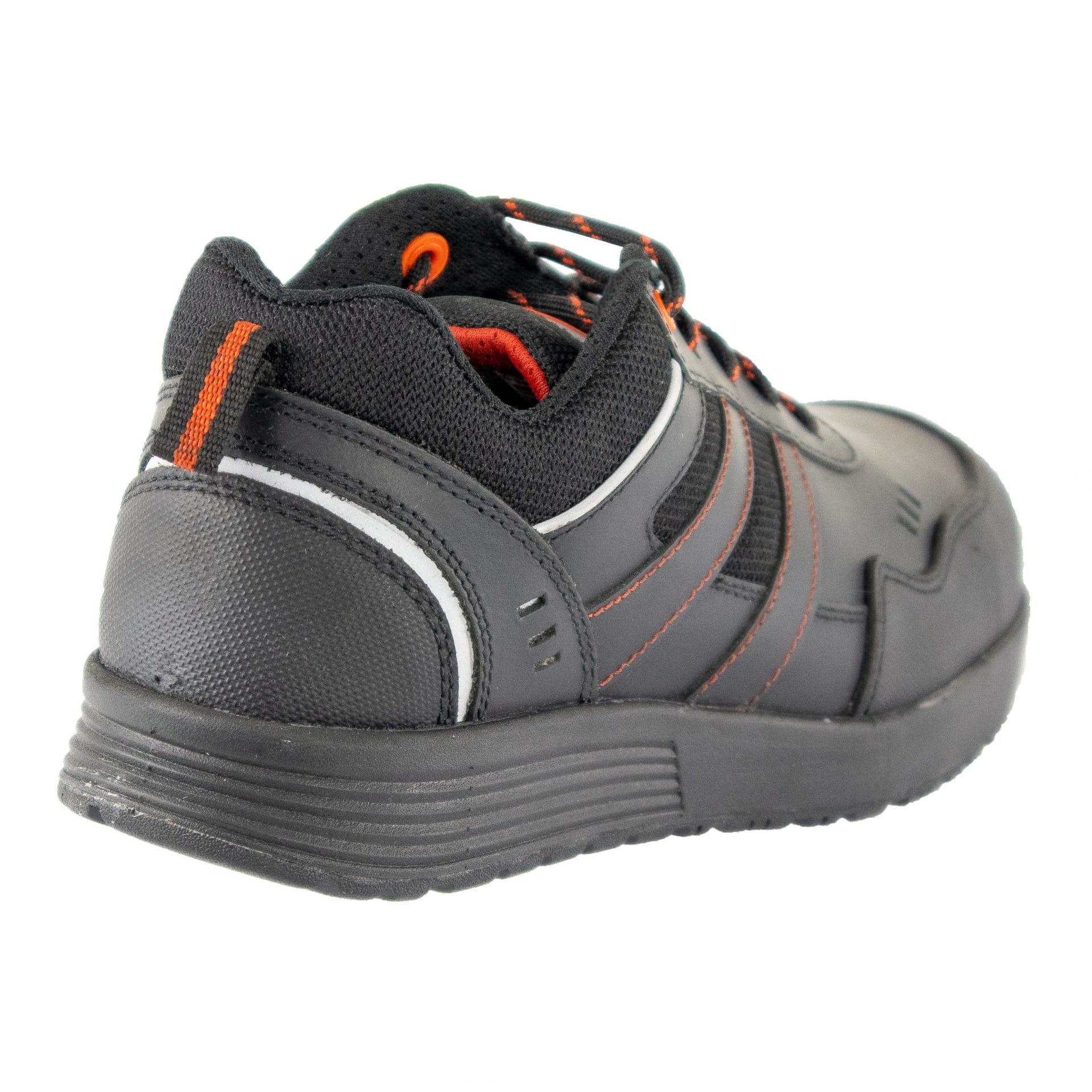 Unbreakable Unbreakable Men's Stream Leather Composite Toecap Slip Resistant Safety Trainers in Black - 4