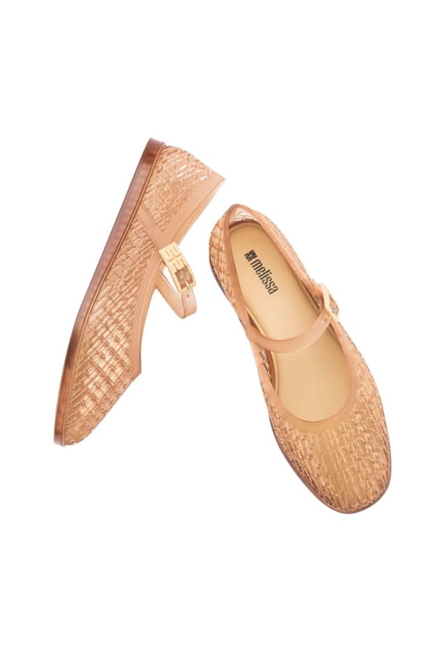 Melissa Shoes Melissa Shoes Women's Harper Ballet Pumps in Beige - 3
