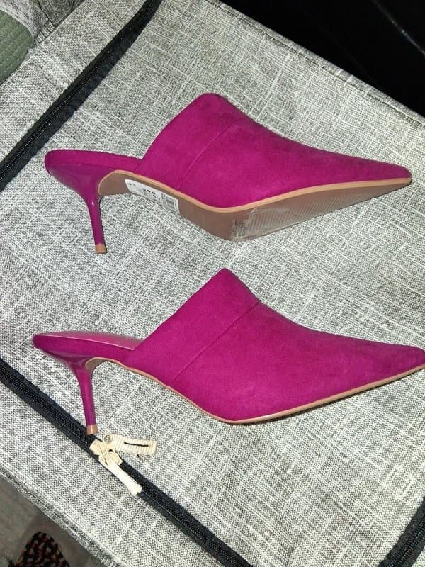 Next Next hot pink kitten heel shoes size 7 [41]