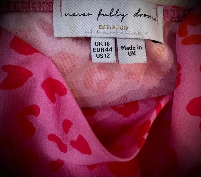 Never Fully Dressed Never Fully Dressed Mini Pink Slip Leopard Dress