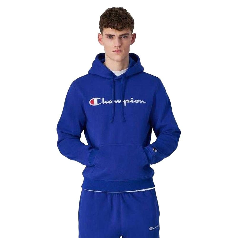 Champion Champion Men's Logo Hoodie in Blue - 4