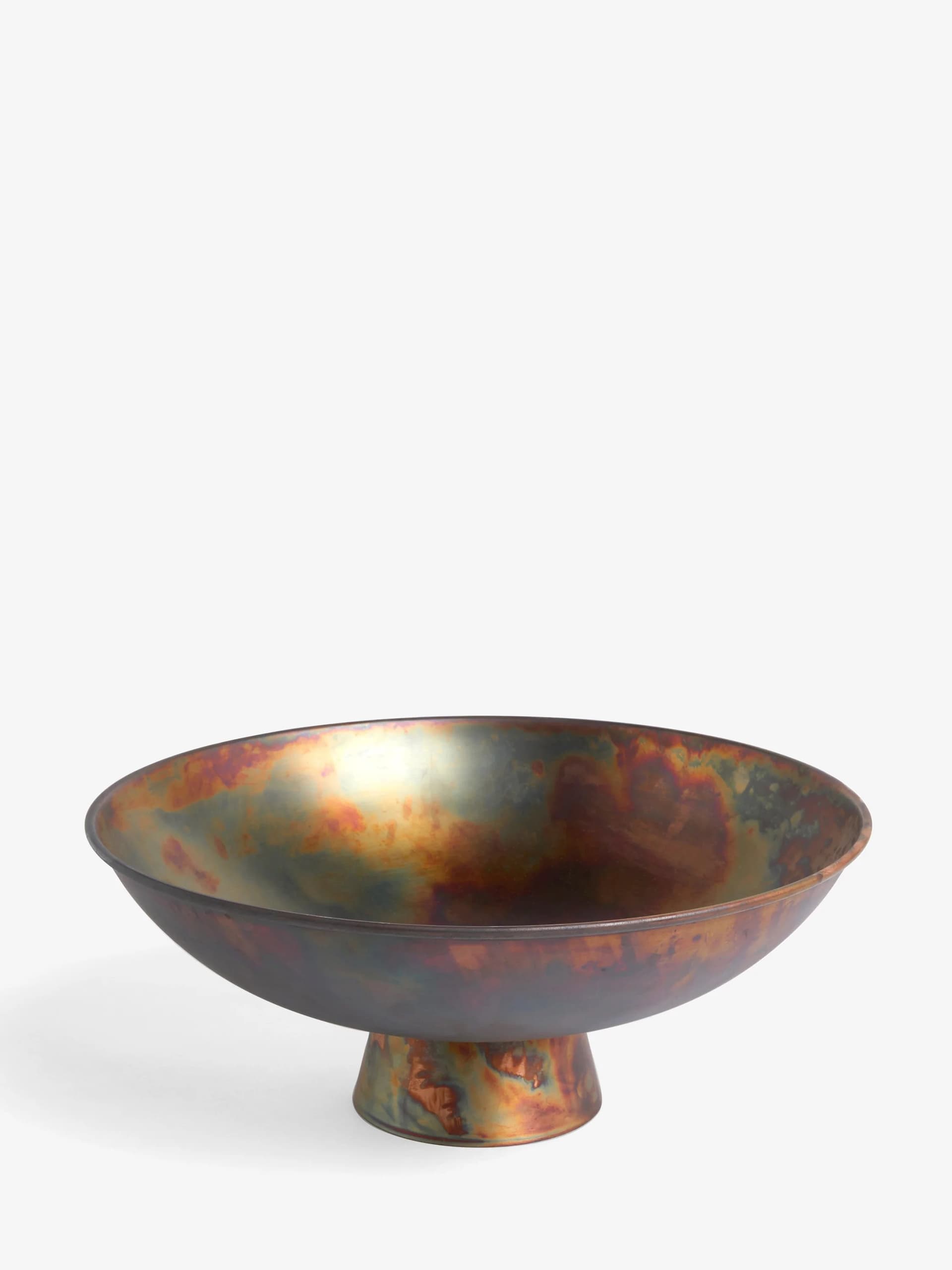 French Connection Patina Fruit Bowl Copper