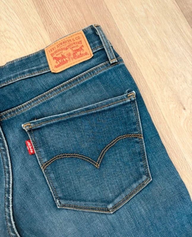 Levis Levi’s 721 High Rise Skinny Jeans W29 Blue Denim Stretch Slim Fit Classic Women’s
