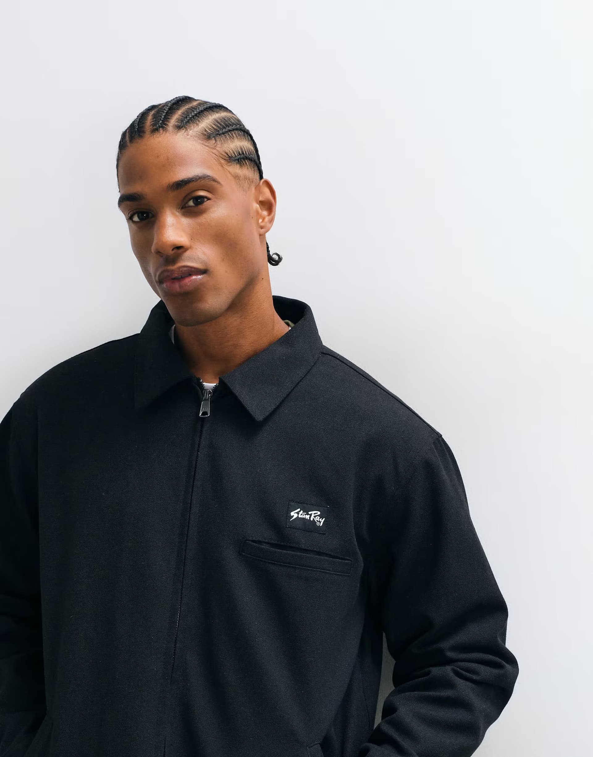 ASOS Stan Ray Pro garage workwear jacket in black