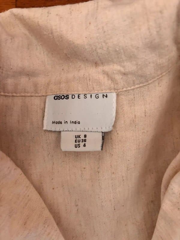 ASOS Design Beige cargo shorts jumpsuit