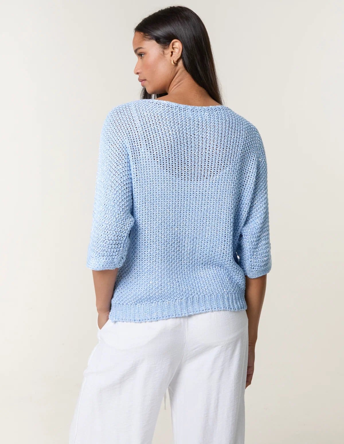 Blue Vanilla Batwing Knitted Jumper - 4