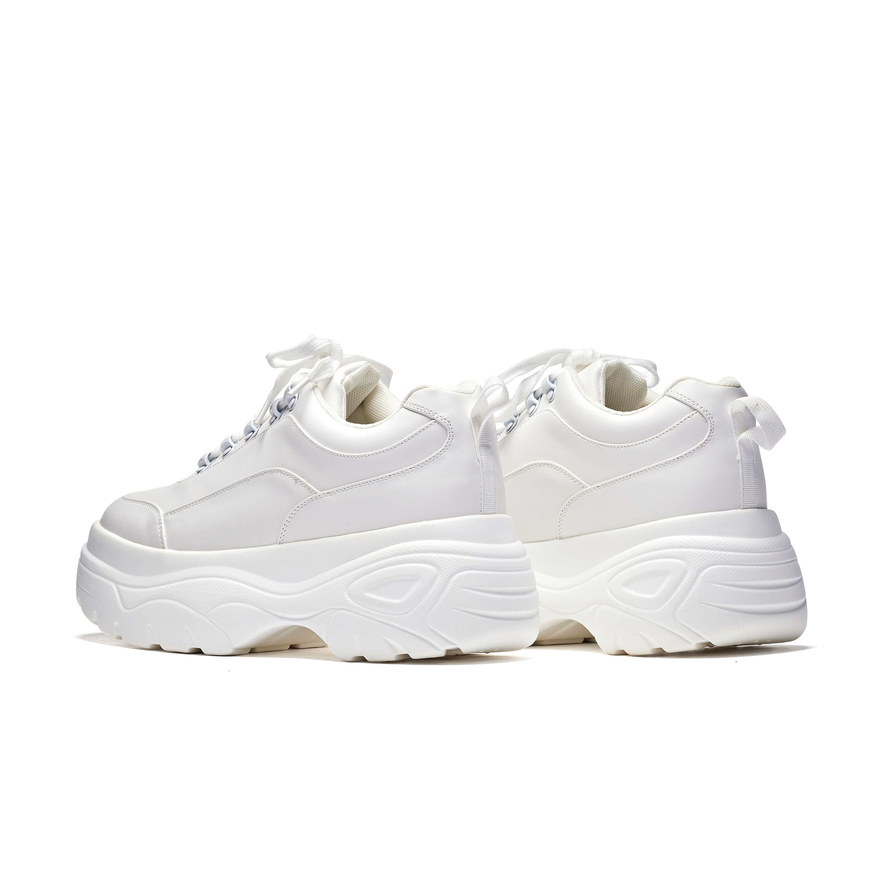 KOI KOI Women's Jennie Striker White Chunky Bubble Trainers - 3