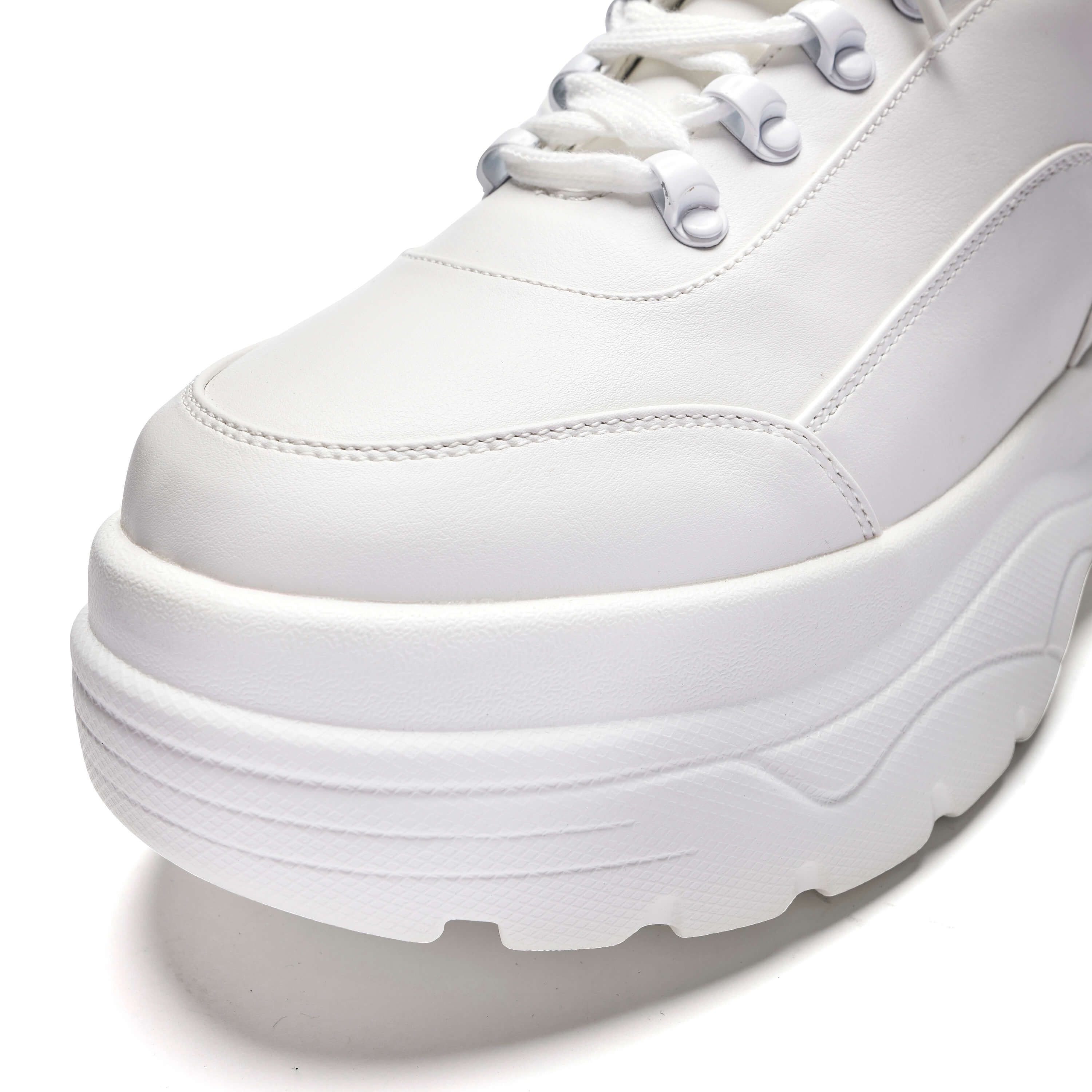 KOI KOI Women's Jennie Striker White Chunky Bubble Trainers - 4