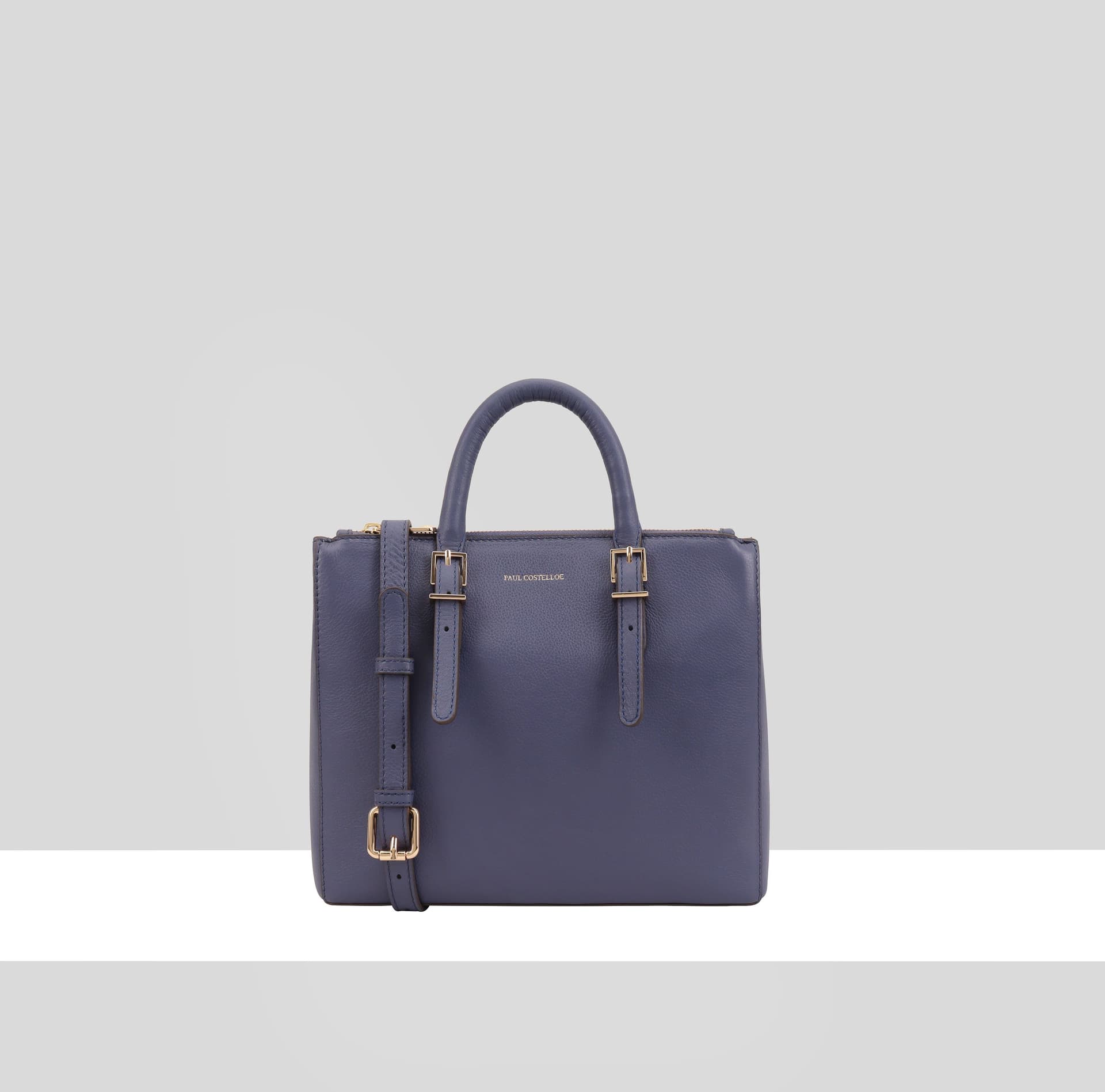 Paul Costelloe Paul Costelloe Women's Ortler Leather Multi Way Bag in Blue