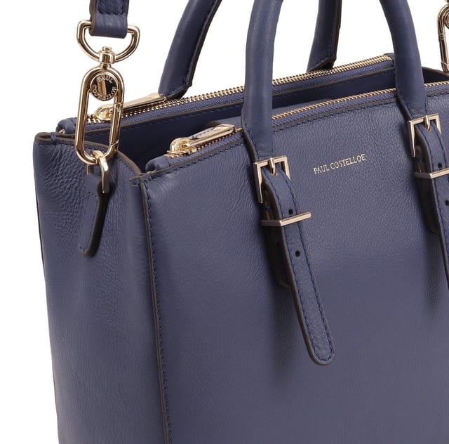 Paul Costelloe Paul Costelloe Women's Ortler Leather Multi Way Bag in Blue - 3