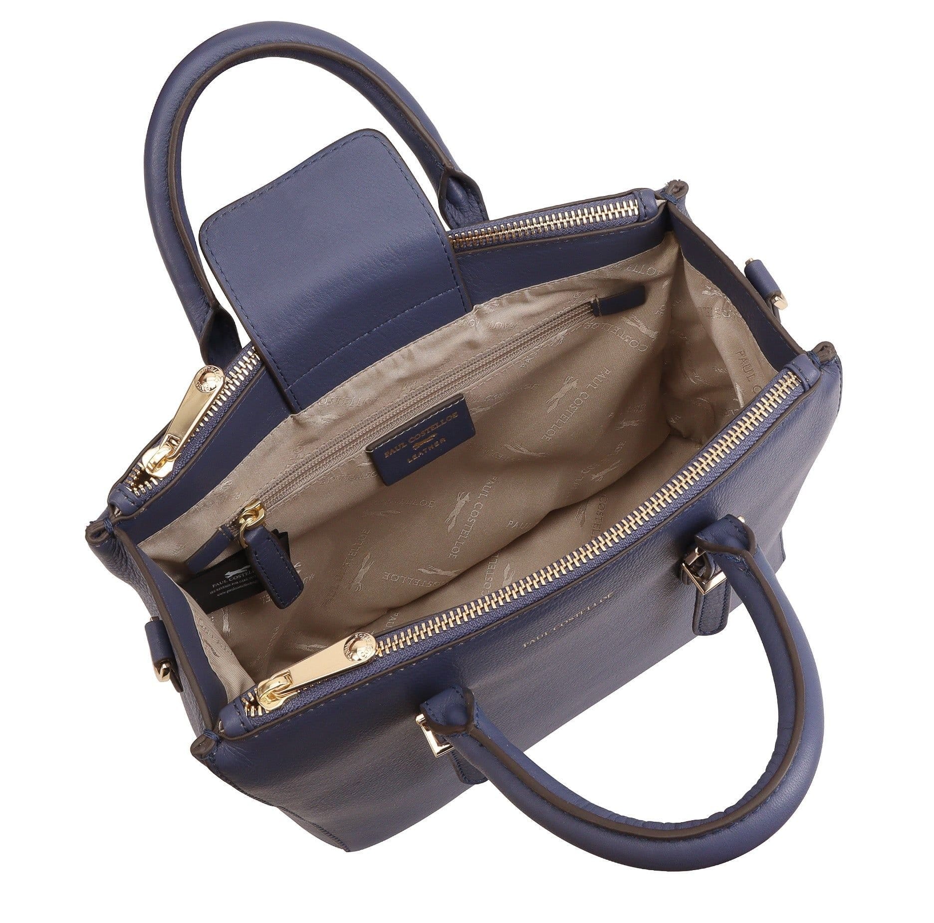 Paul Costelloe Paul Costelloe Women's Ortler Leather Multi Way Bag in Blue - 4