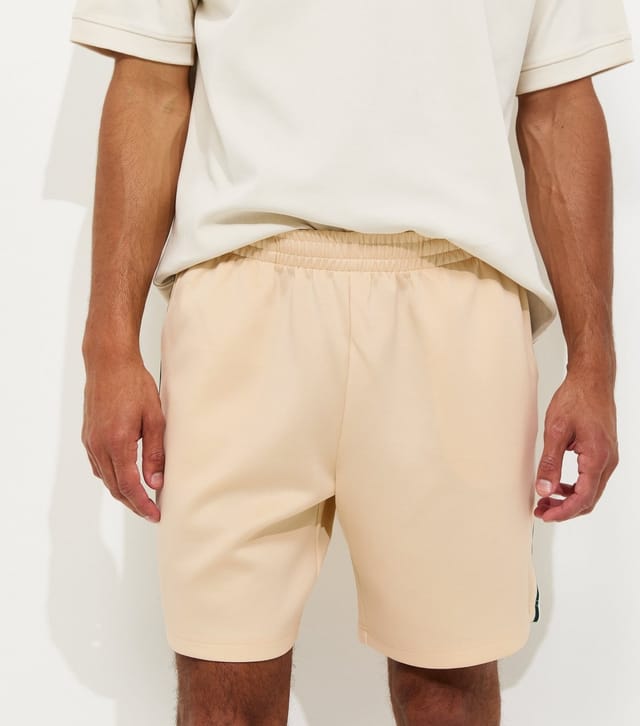 Only and Sons Men's Cream Track Sweatshirt Shorts Only and Sons New Look - 3