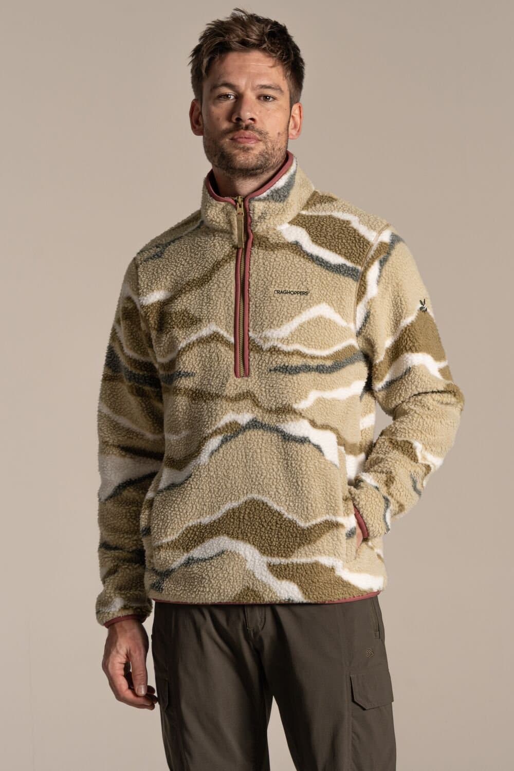 Craghoppers Craghoppers Men's National Trust Rawthey Half Zip Borg Fleece Top