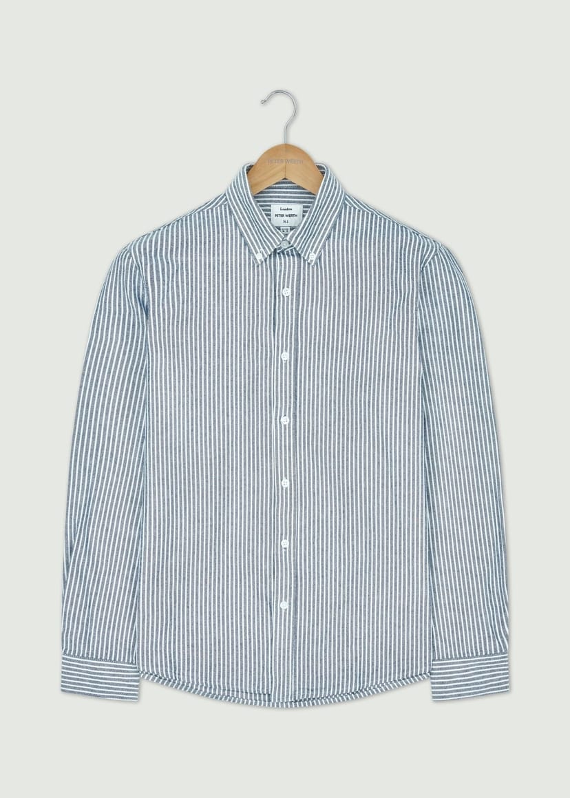 Peter Werth Peter Werth Men's Chateau LS shirt in Navy - 1
