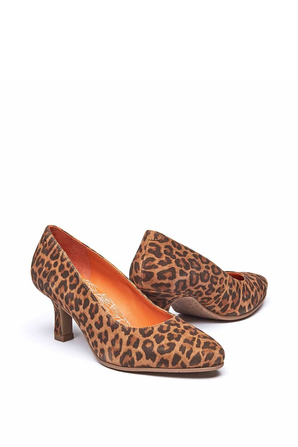 Moshulu Moshulu Women's 'Asano' Heeled Court Shoes in Light Brown - 2