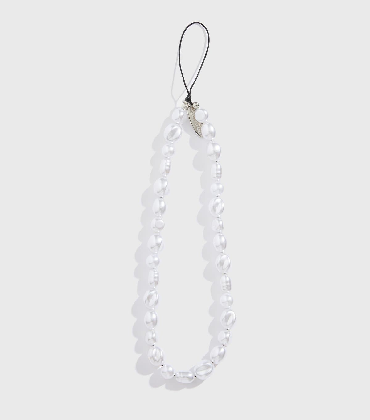 Skinnydip Faux Pearl Phone Strap Skinnydip New Look