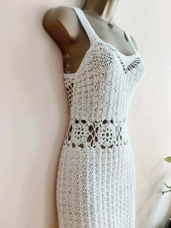 Vintage Dressing Vintage Crochet Dress 6/8