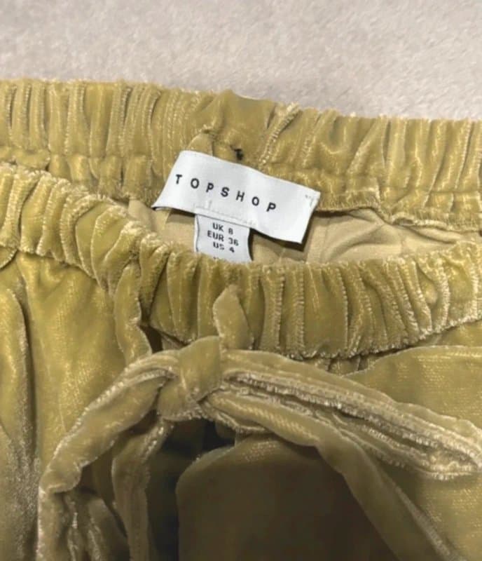 Topshop Topshop Velvet joggers