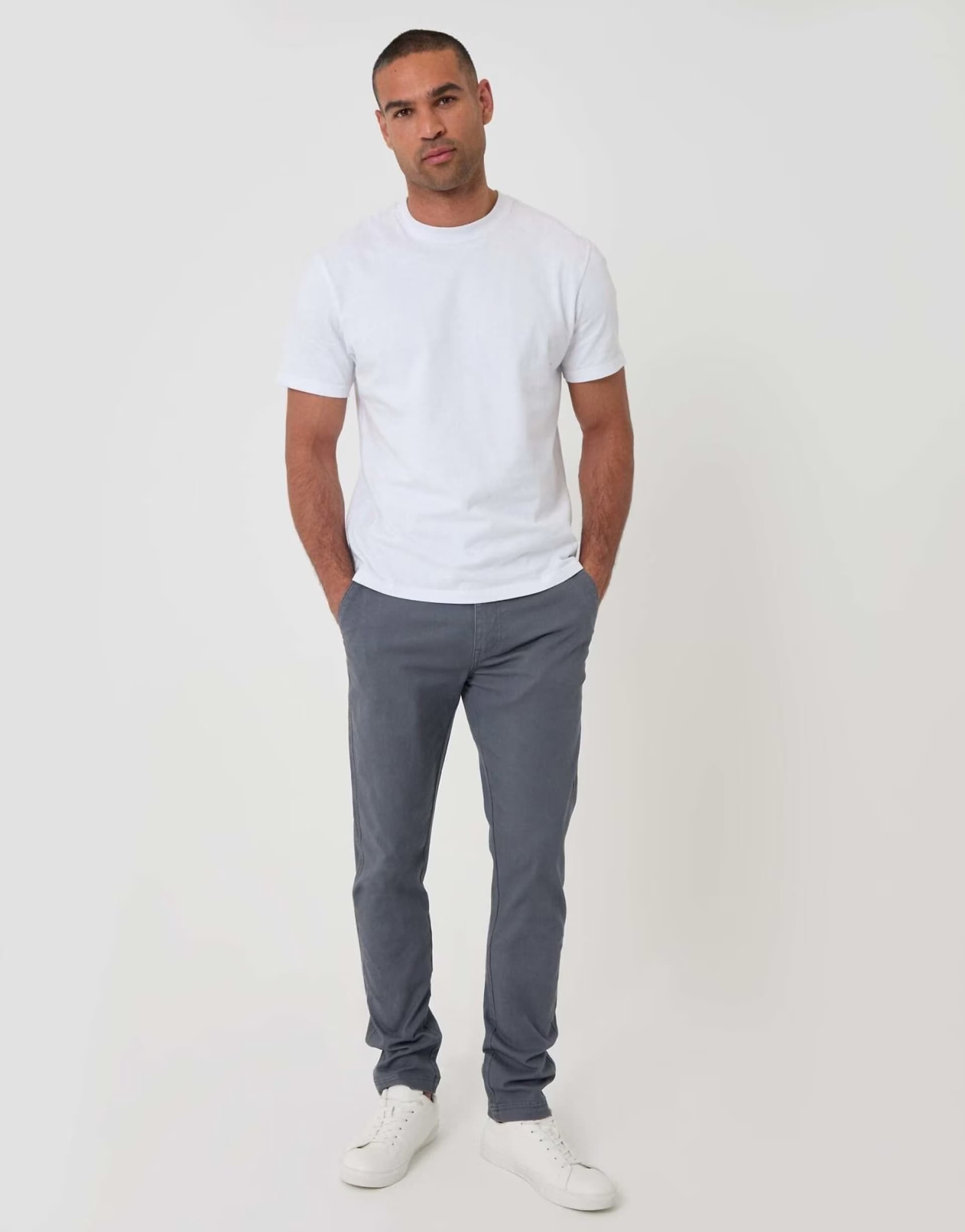 ASOS Threadbare Slim fit cargo trousers in grey
