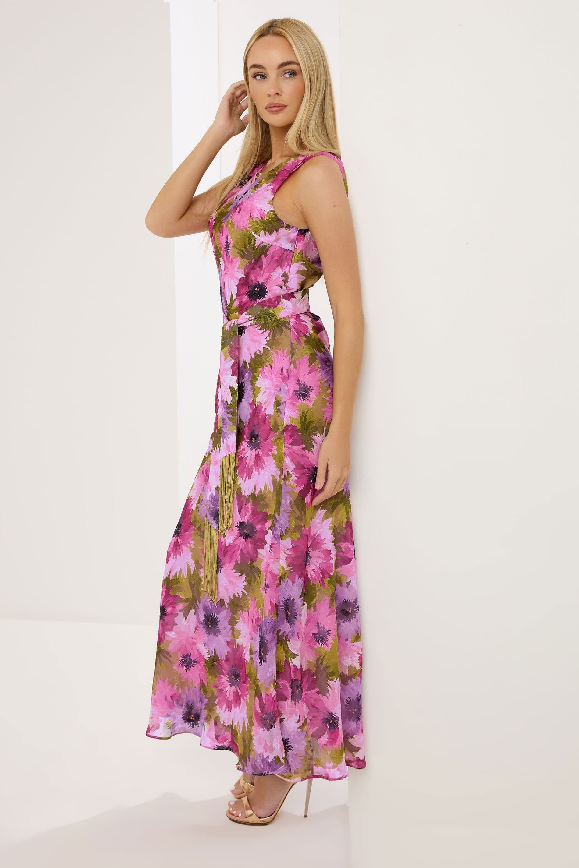 Star By Julien Macdonald Star by Julien Macdonald Women's Floral Tassel Detail Maxi Dress