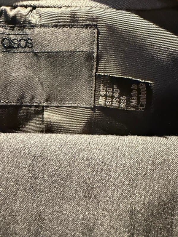 ASOS ASOS design charcoal grey suit