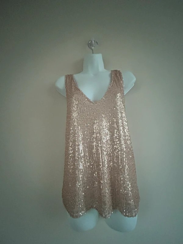 Mint Velvet NEW (no tags) Mint Velvet Sequin Embellished Vest Party Top- UK XL- UK 16 - 1