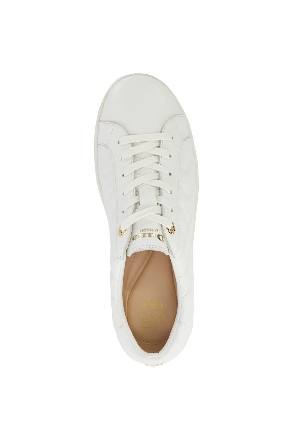 Dune London Dune London Women's 'Egent' Leather Trainers in White - 4