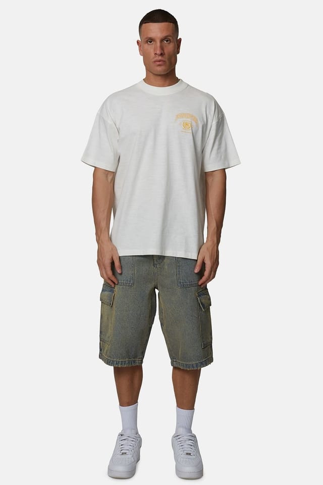 Good For Nothing Good For Nothing Men's Slub Relaxed Graphic Tee in White - 2