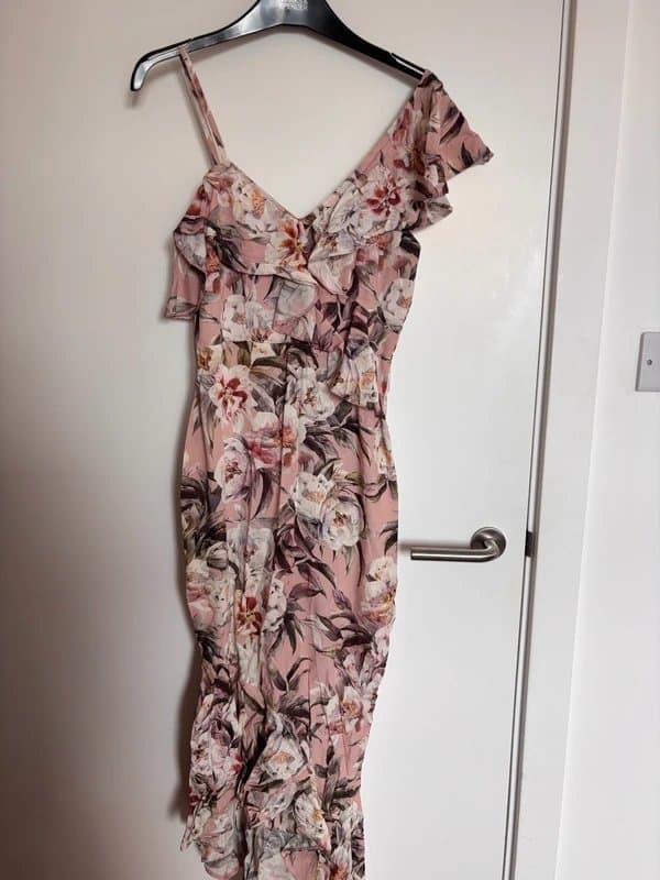 ASOS Floral midi asymmetrical dress