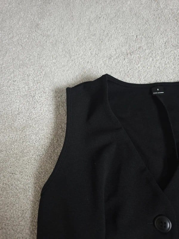 ASOS Black V-Neck Oversized Top