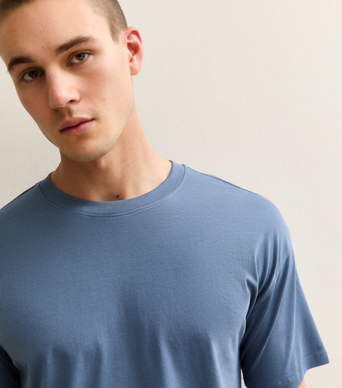 New Look Men's Black and Blue Pack of 2 Oversized T-Shirts New Look - 2