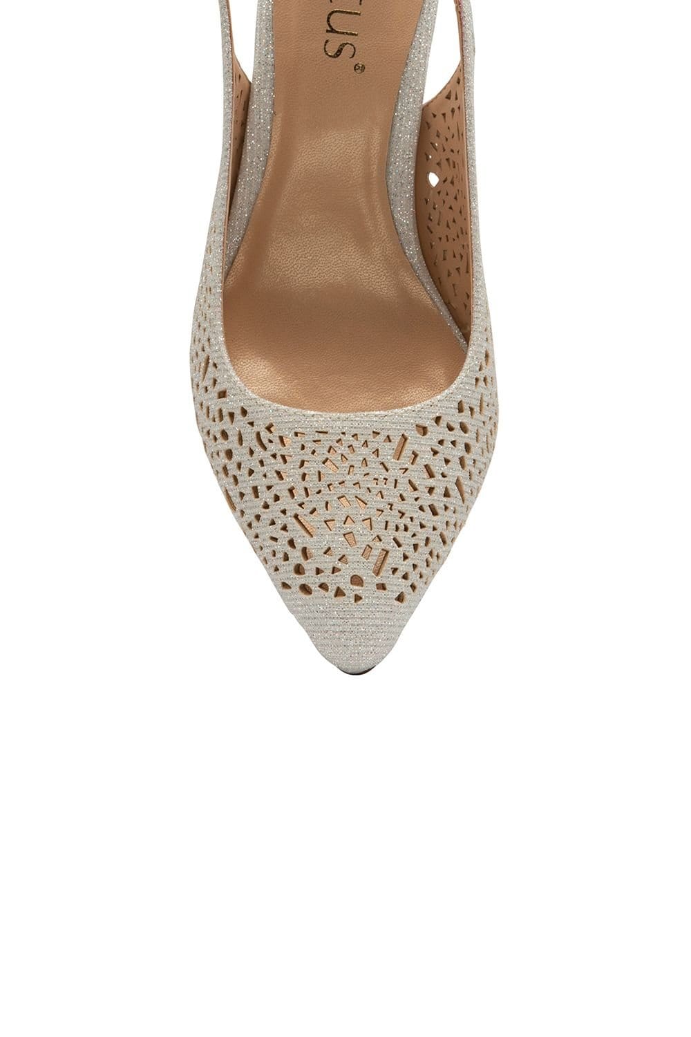 Lotus Lotus Women's 'Lyla' Slingback Court Shoes in Silver - 4