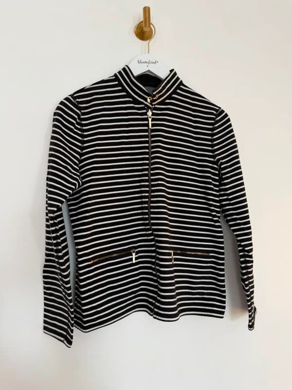 Ralph Lauren Lauren Ralph Lauren Reversible Jacket | Striped | Gold Zip | Size M