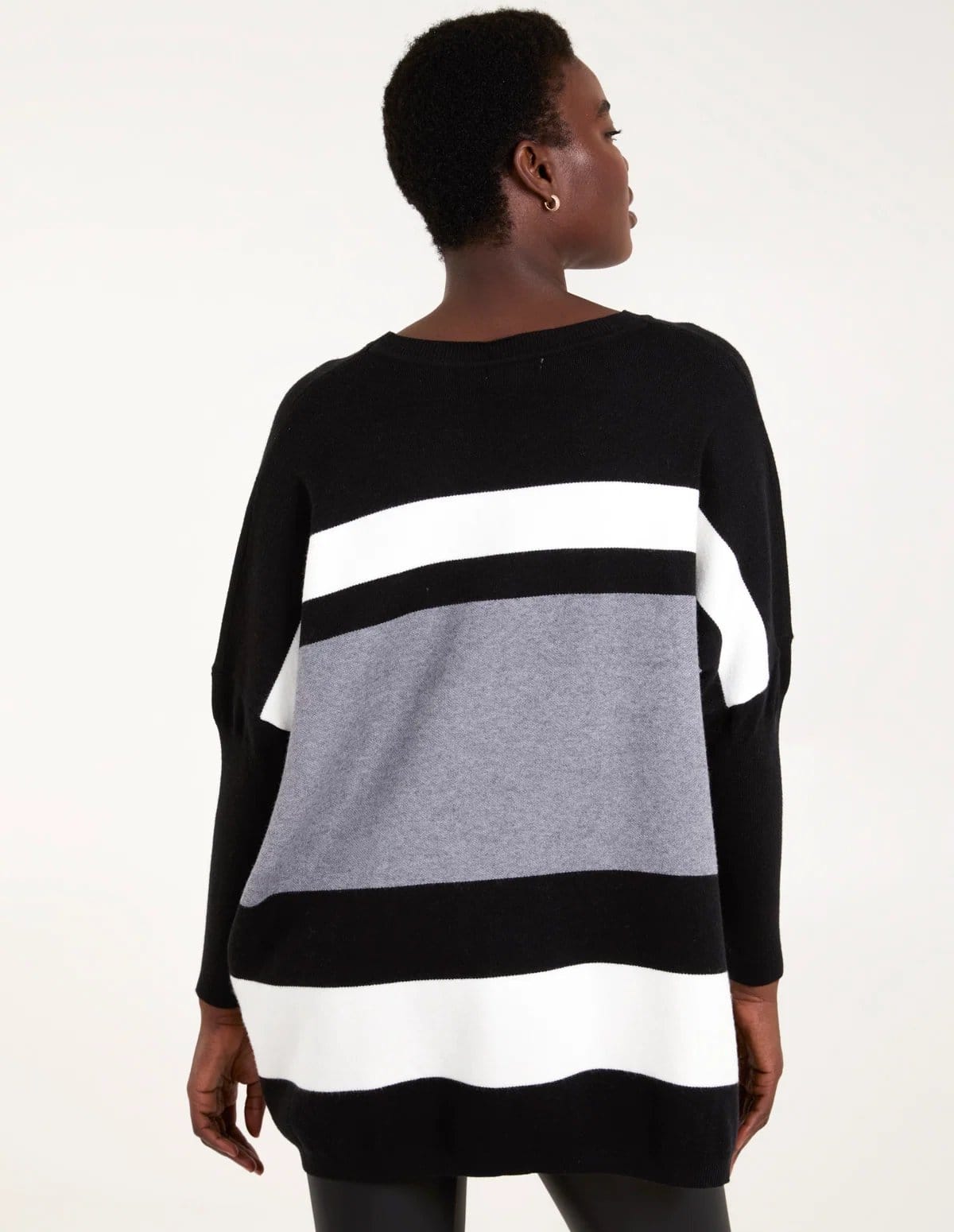 Blue Vanilla Multi Stripe Colour Block Jumper - 4