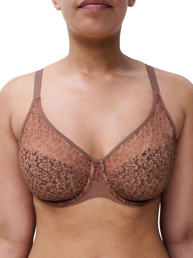 Chantelle Chantelle Women's Easy Feel Norah Covering Moulded Bra in Brown - 3
