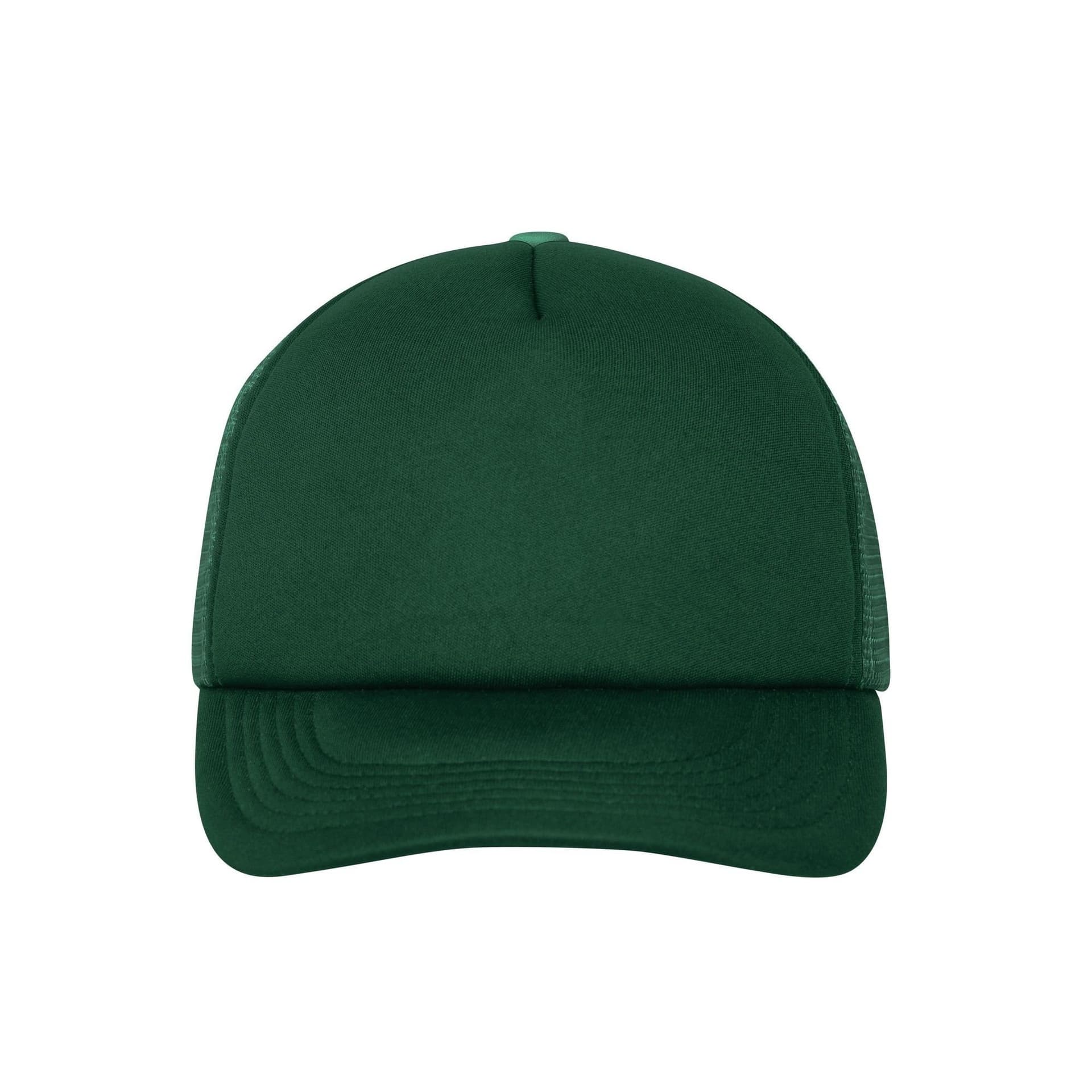 Myrtle Beach Myrtle Beach Men's 5 Panel Polyester Mesh Baseball Cap in Dark Green