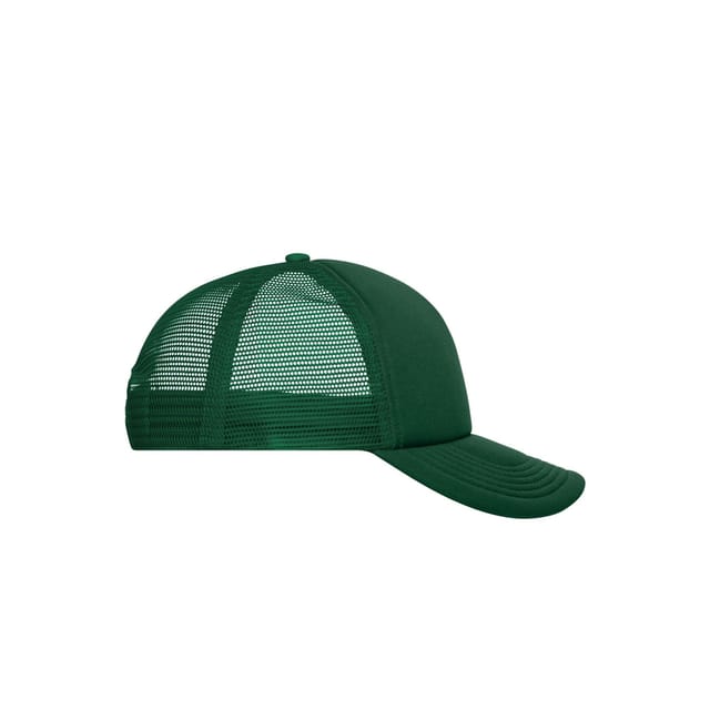 Myrtle Beach Myrtle Beach Men's 5 Panel Polyester Mesh Baseball Cap in Dark Green - 3
