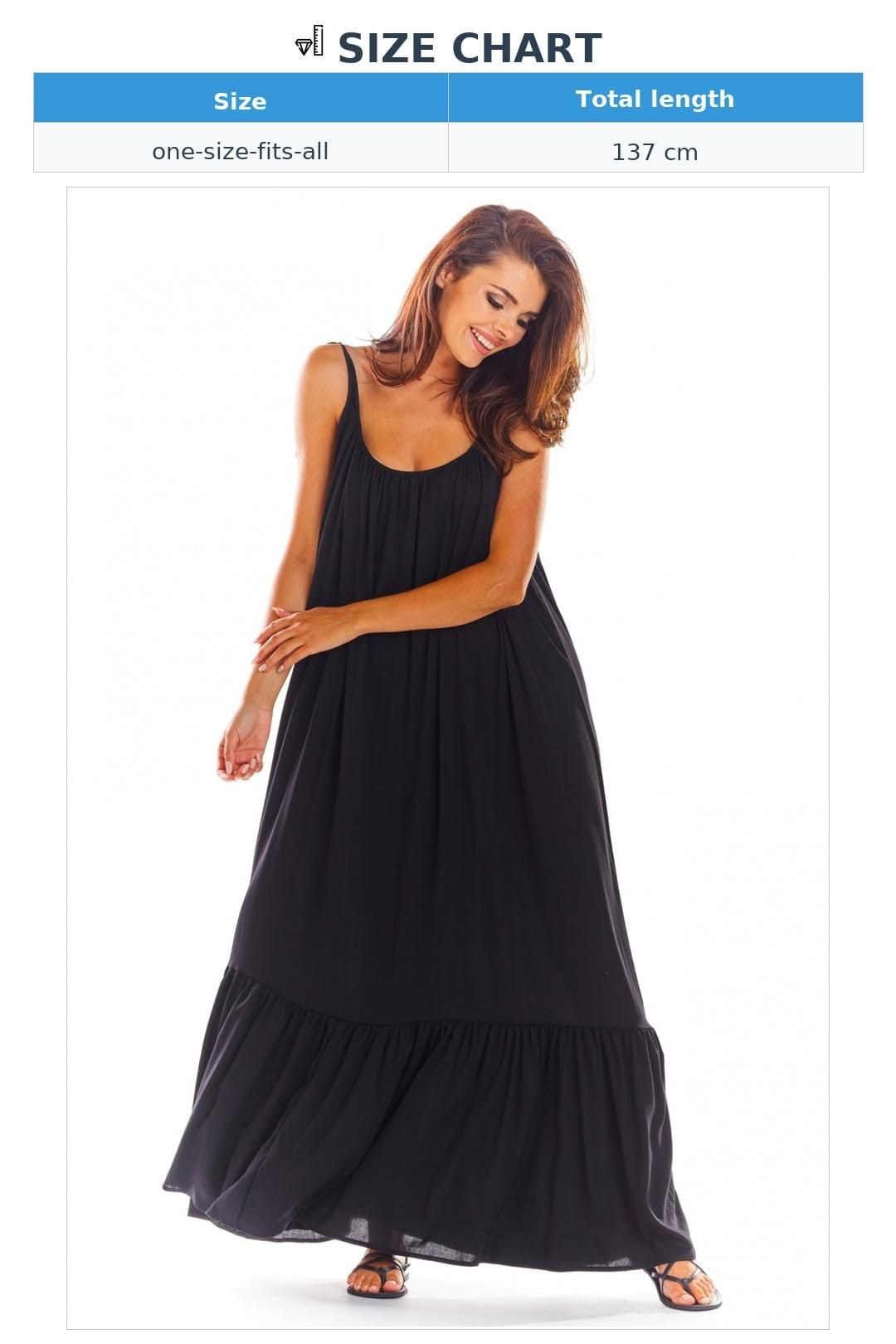 Love Lace Love Lace Women's Airy Viscose Loose Summer Flounce Dress in Black - 4