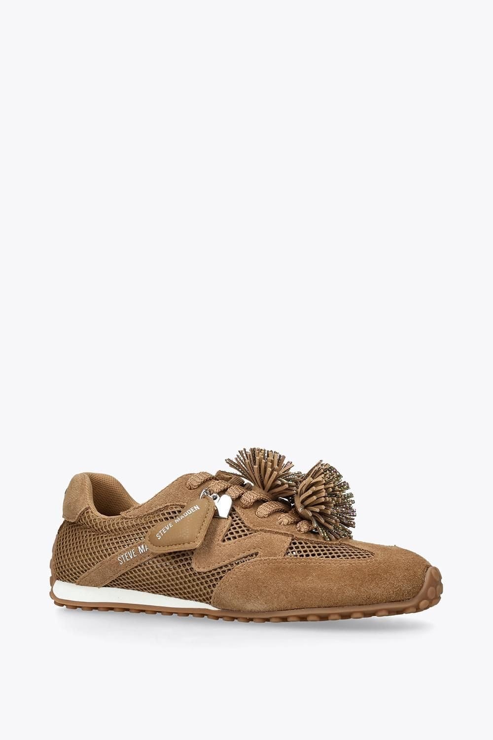 Steve Madden STEVE MADDEN Women's 'Coheart Brown' Fabric Trainers in Brown - 4