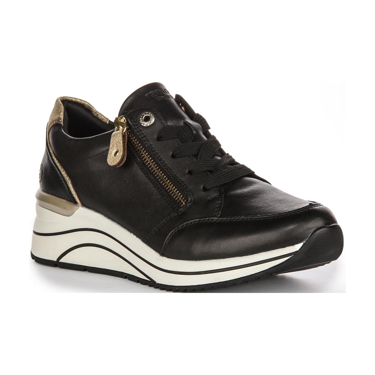 Remonte Remonte Women's 'Arran' Wedge Trainers in Black - 2