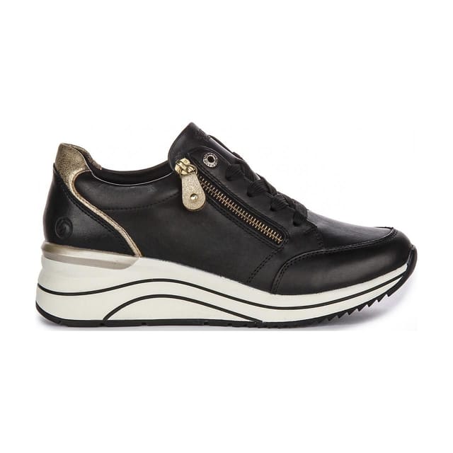 Remonte Remonte Women's 'Arran' Wedge Trainers in Black - 2
