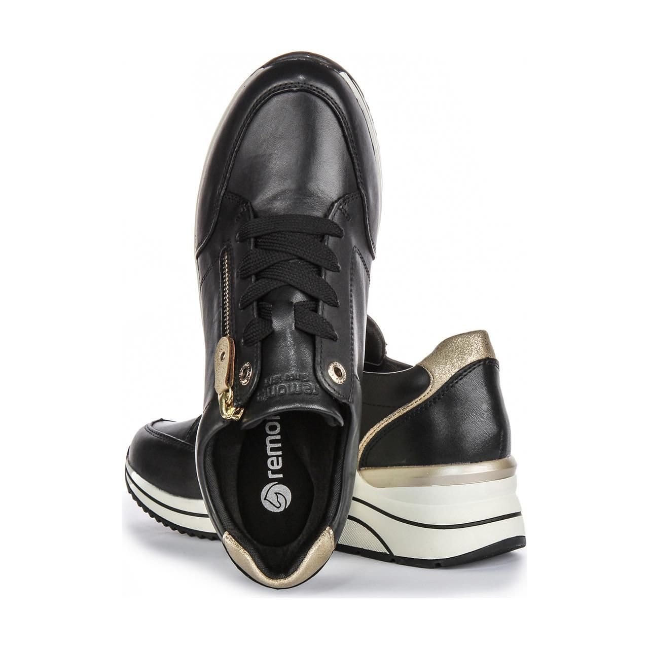 Remonte Remonte Women's 'Arran' Wedge Trainers in Black - 4