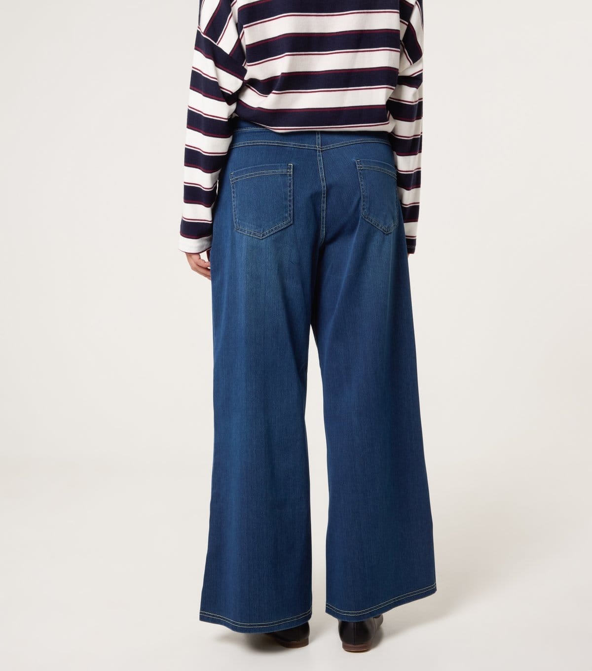 Blue Vanilla Women's Blue Super Wide Leg Jeans Blue Vanilla New Look - 4