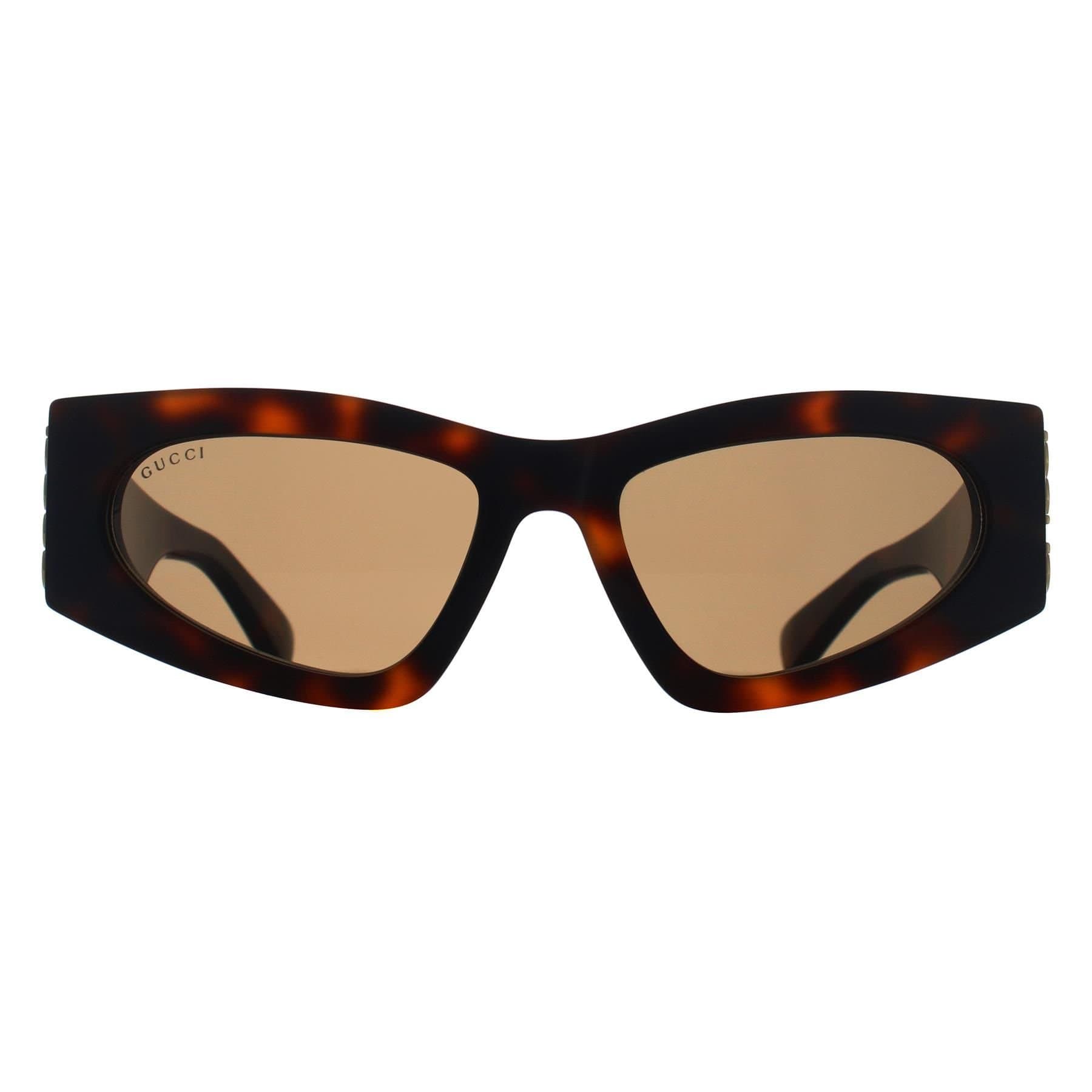 Gucci Gucci Women's Rectangle Havana Brown GG2040S