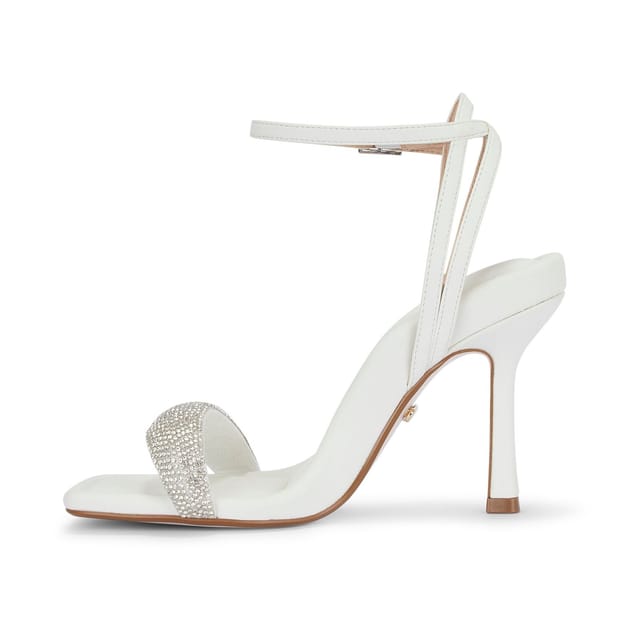 MALOW LONDON MALOW LONDON Women's Taylor Heel Sandals Buckle Polyurethane Open Toe Stiletto Shoes in White - 2