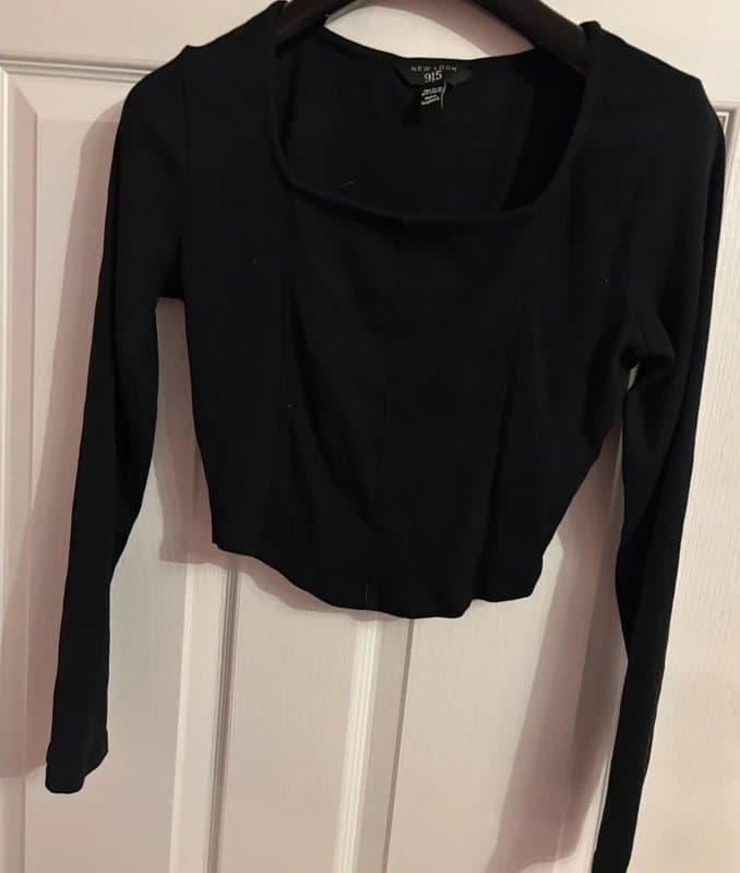 New Look New look corset style long sleeved cropped top holiday party  14-15 yrs same day post