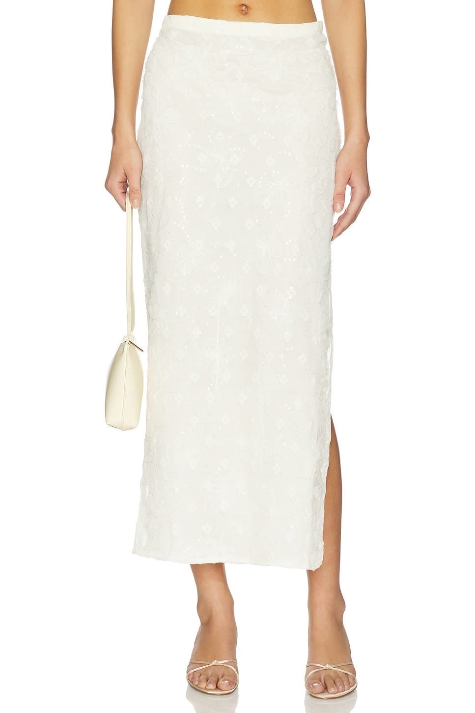 revolve Hazel Sequin Lace Skirt