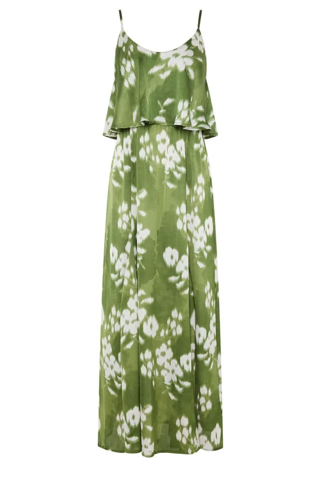 Star By Julien Macdonald Star by Julien Macdonald Women's Abstract Satin Maxi Dress in Green - 2