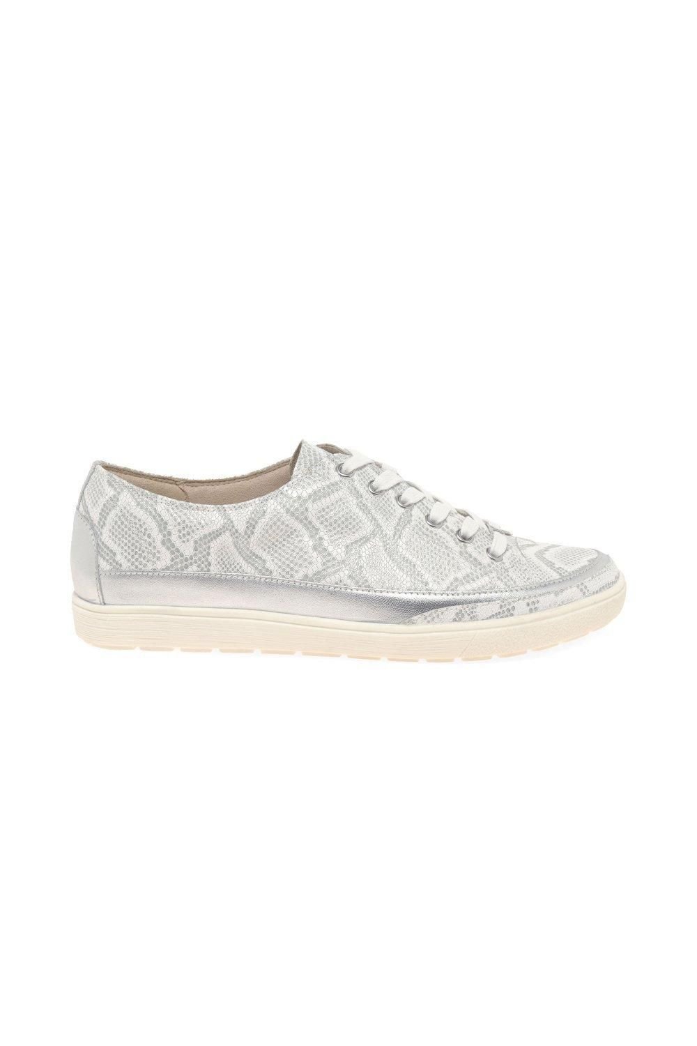 Caprice Caprice Women's 'Star' 'Casual Lace Up Trainers in Silver - 1
